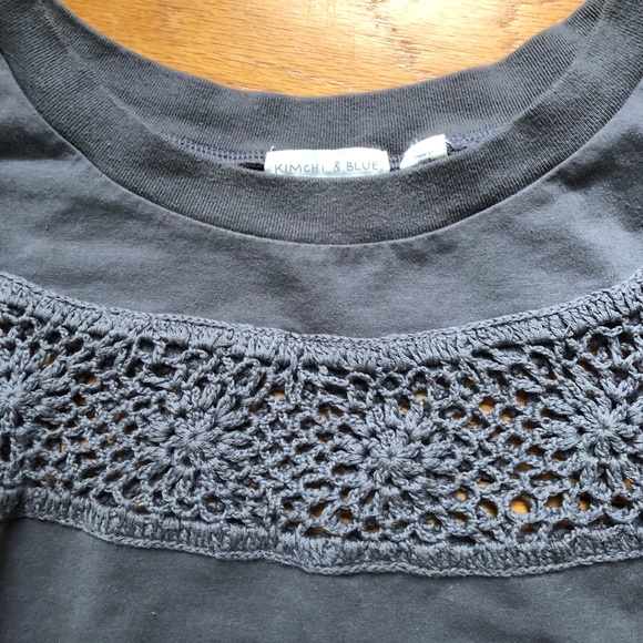 UO Kimchi Blue Crochet Window Top - Picture 2 of 4